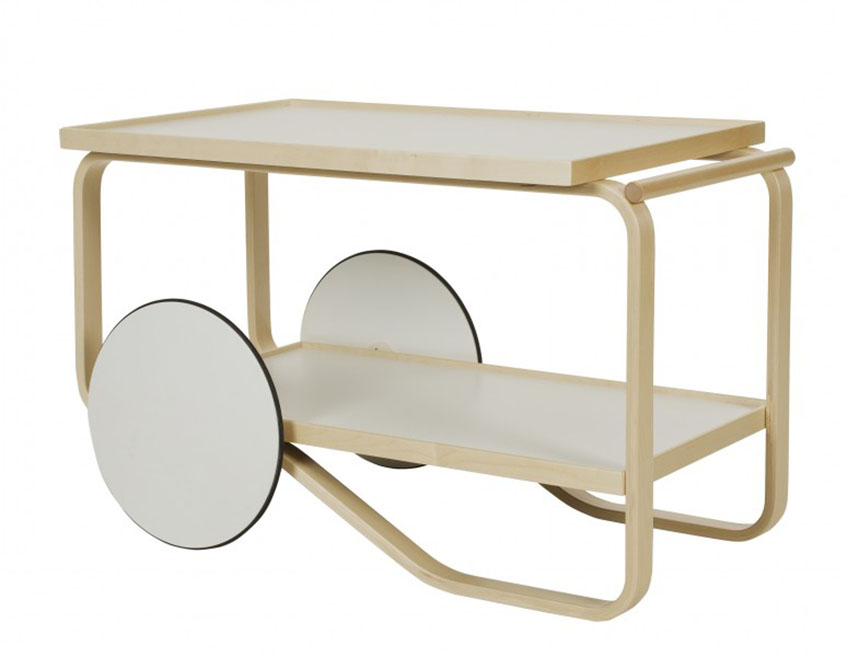 alt="Carrelli - Alvar Aalto - Artek - 1936 - Tea trolley"
