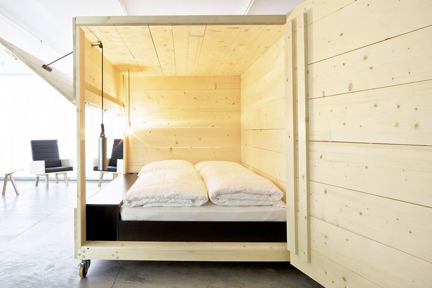 alt="Design su ruote - Letto - Harry Thaler"