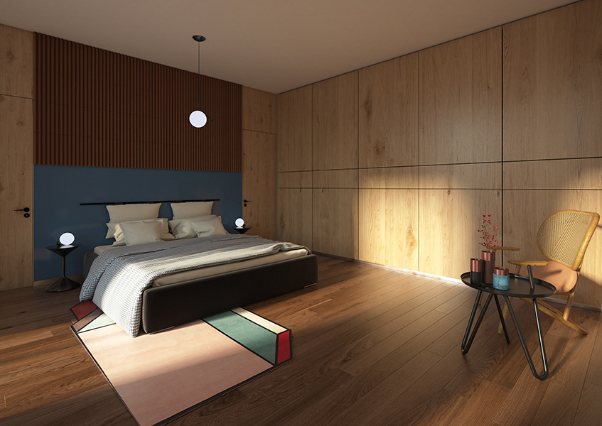 alt="Render - Design hotel - Hospitality - 50 anni IED - La luna é una lampadina"