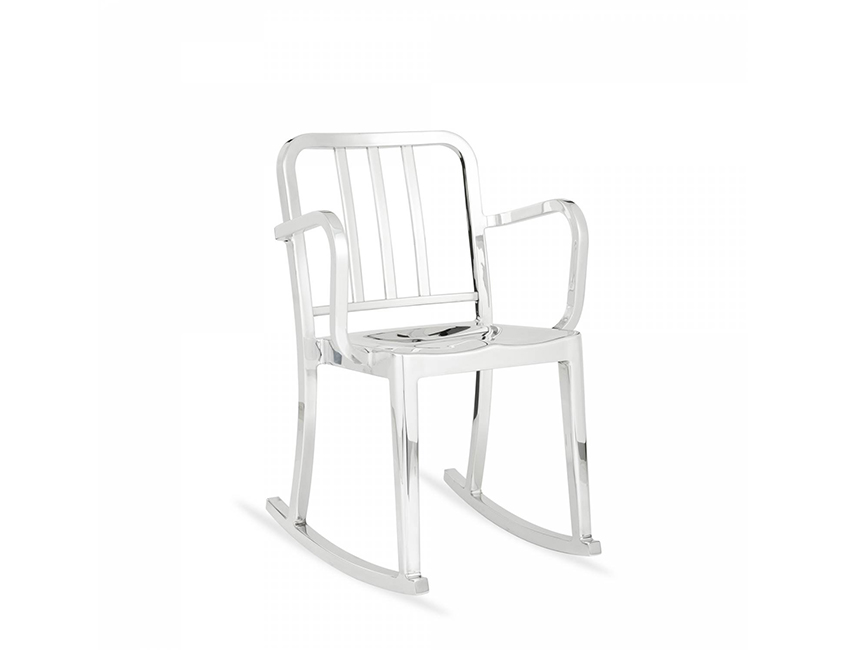 alt="Emeco chair - Stockholm furniture fair light - Design week - Her rocking armchair - Polished"