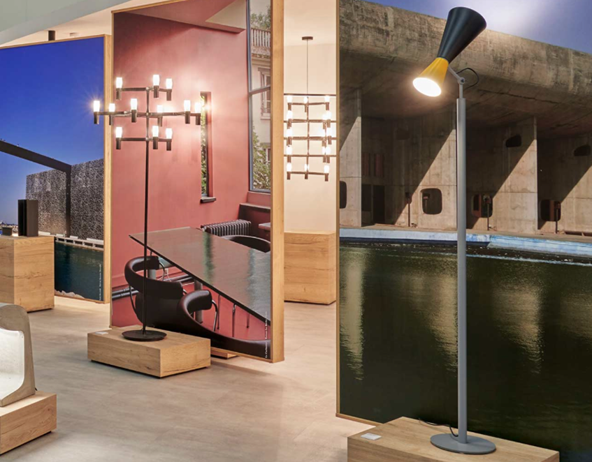 alt="Stand Nemo - Parliament lamp - Stockholm furniture fair light - Design week"