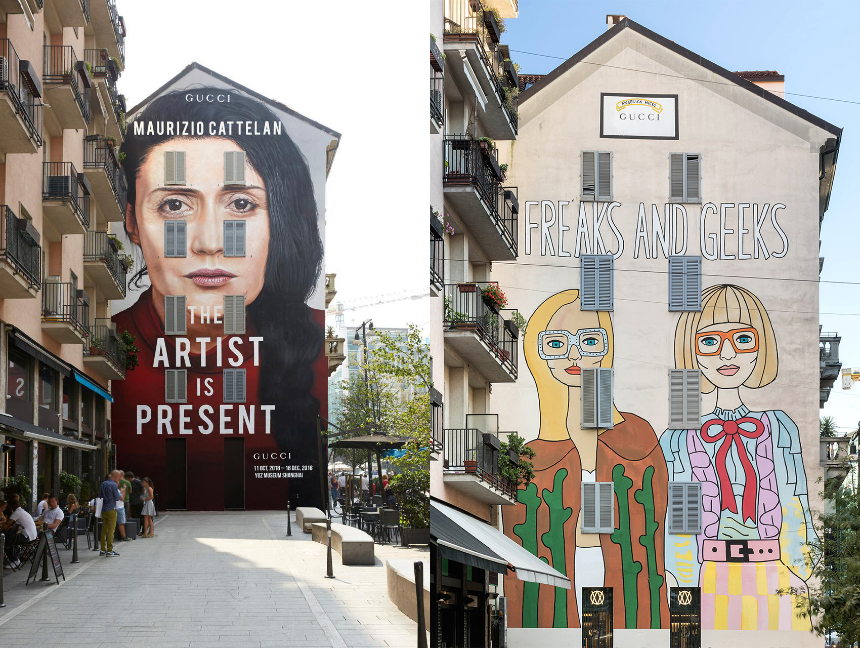 alt="Nuove architetture a Milano - Murales Gucci - Largo la Foppa"