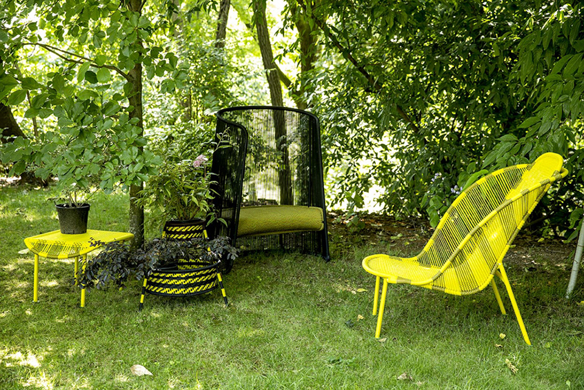 alt="Giallo il colore dell'estate 2019 - Poltrona Imba di Moroso"
