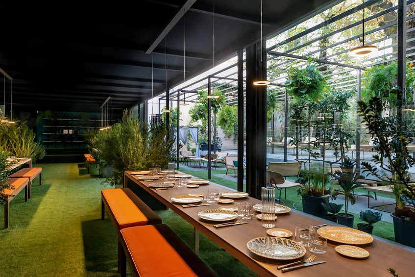 alt="Benessere e ospitalità - Matteo Thun - Elle Decor - Palazzo Morando Milano - Aree comuni"