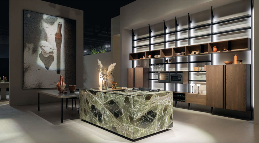 alt: "materialiedesign-trend-cucina-cesar-breccia-imperiale-verde-ipogeo-Margraf-Innovation Lab-eurocucina-salone-22-news"