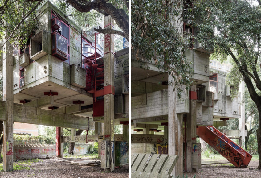 alt: "materialiedesign-casa-sperimentale-albero-fregene-campagna-adv-Bottega-Veneta"