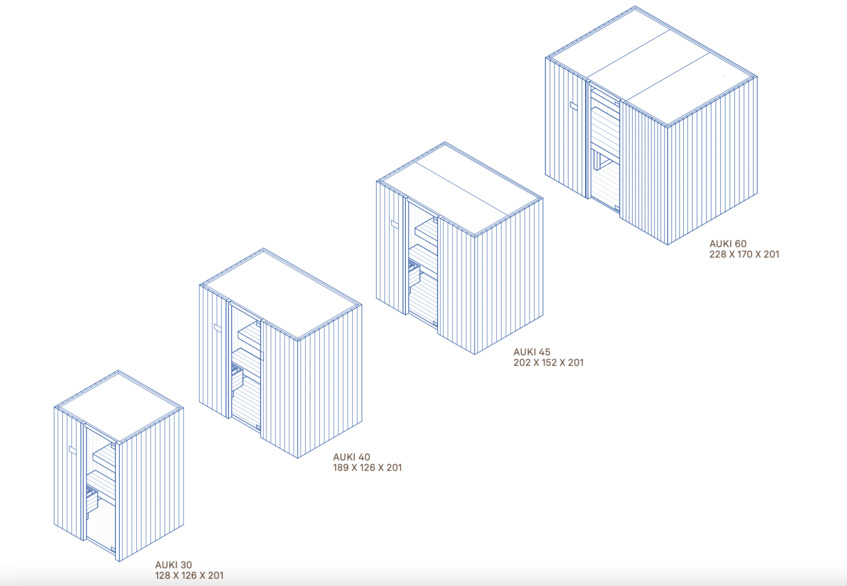 alt: "materialiedesign_sauna_effe_Auki_dimensioni"