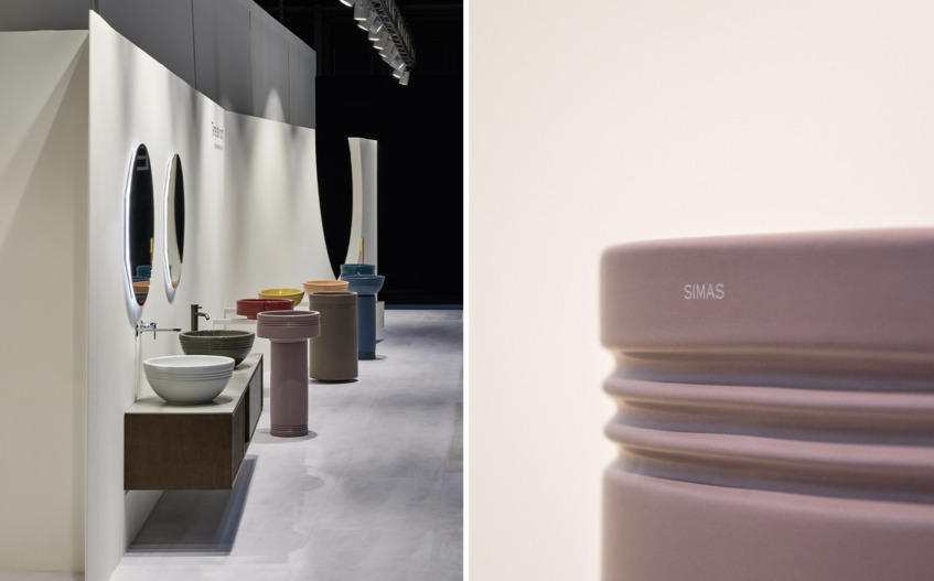 alt: "materialiedesign_terre-del-nord_simas_lavabi_di_design_colorati_designer_massimiliano_braconi__cersaie_2025_novità_lavabi_con_incisioni"